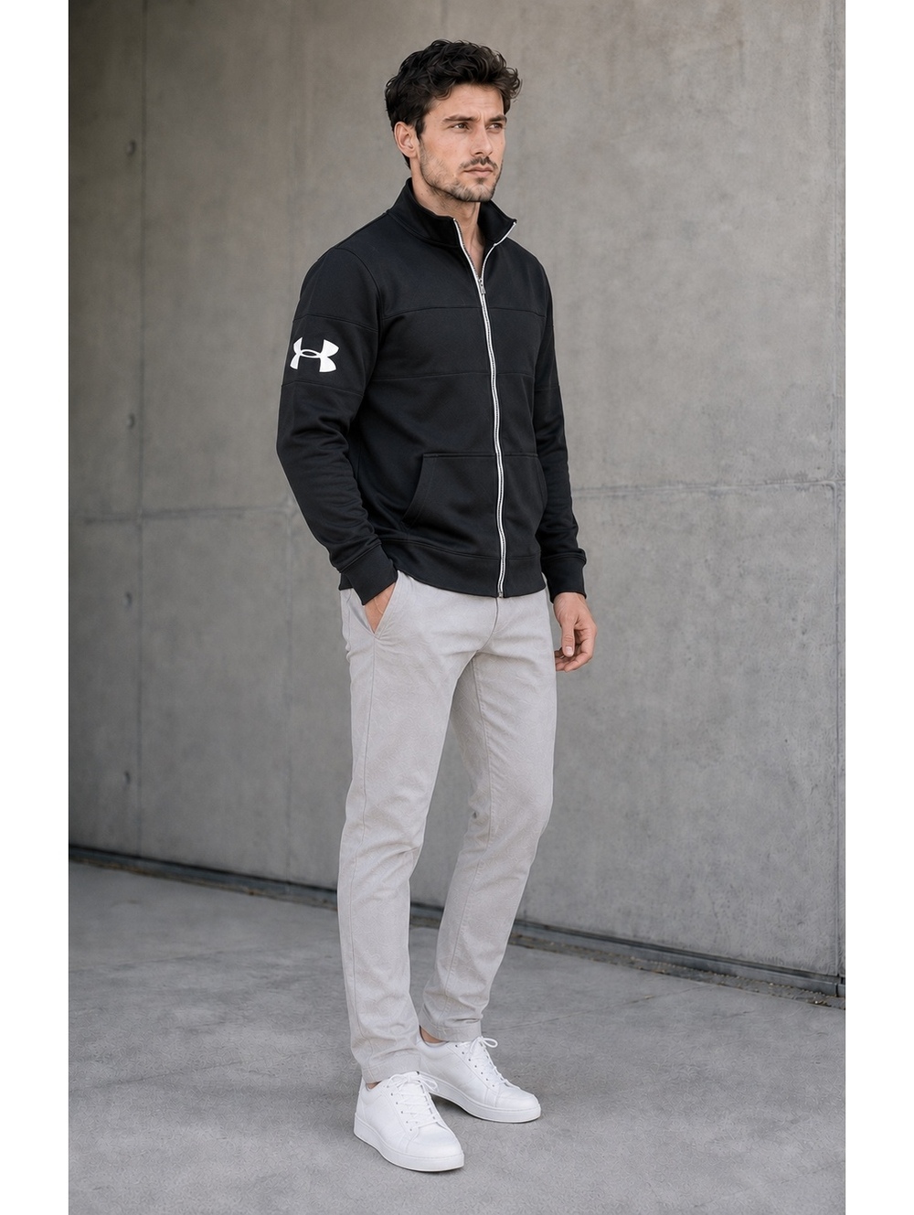 Under Armour AllSeasonGear XL Black Full-Zip Athletic Jacket